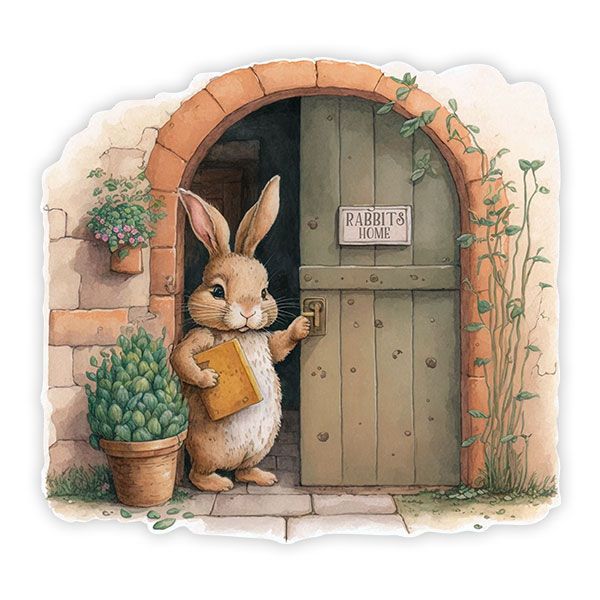 Kinderzimmer Wandtattoo: Das Haus des Kaninchens