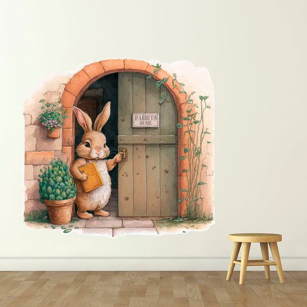 Kinderzimmer Wandtattoo: Das Haus des Kaninchens