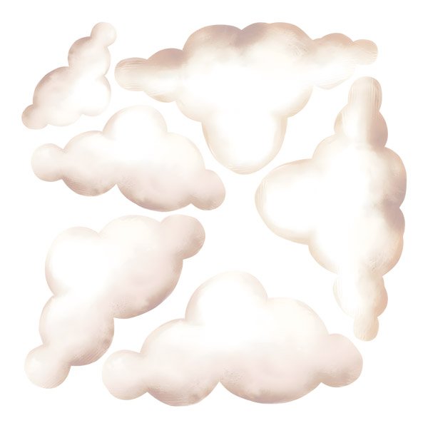 Kinderzimmer Wandtattoo: Weiche Wolken