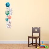 Kinderzimmer Wandtattoo: Kaninchen- und Luftballonmessgerät 4