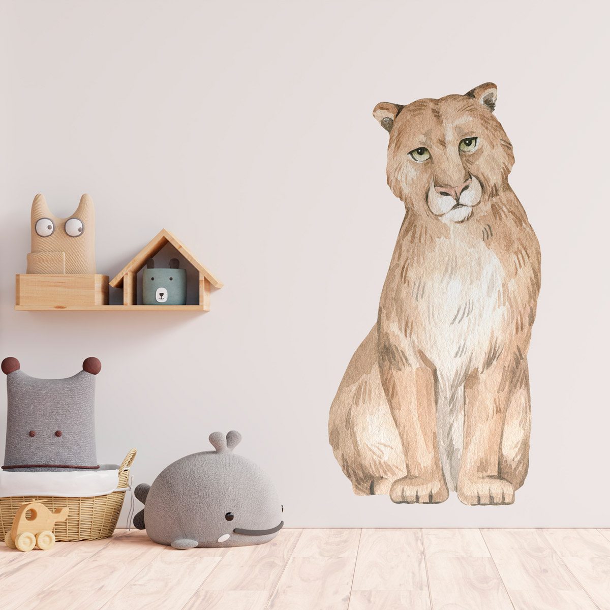 Kinderzimmer Wandtattoo: Grünäugige Löwin