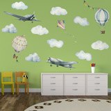 Kinderzimmer Wandtattoo: Flugzeuge und Ballone 3