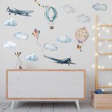 Kinderzimmer Wandtattoo: Flugzeuge und Ballone 4