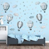 Kinderzimmer Wandtattoo: Luftballons und Wolken 3