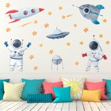 Kinderzimmer Wandtattoo: Astronauten im Weltraum 4