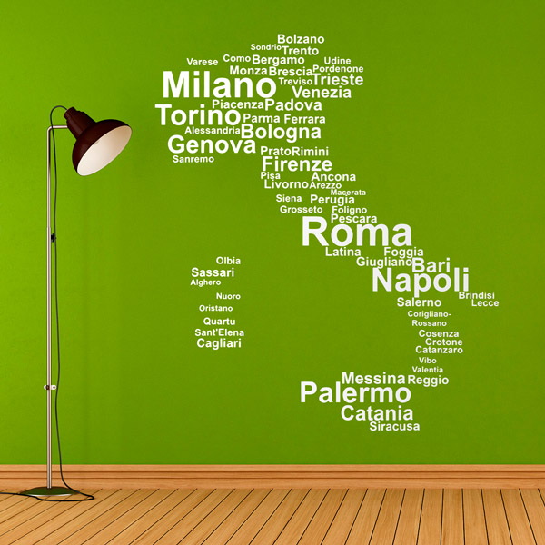 Wandtattoos: Typografie Italien