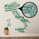 Wandtattoos: Typografie Italien 4