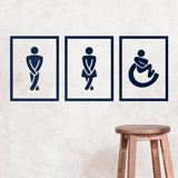 Wandtattoos: Icons für das WC 3