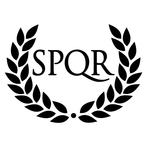 Wandtattoos: SPQR Lorbeerkranz