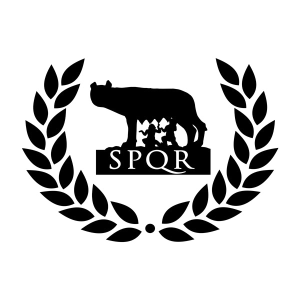 Wandtattoos: SPQR-Wolf