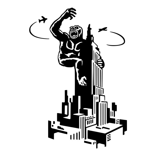 Wandtattoos: King Kong