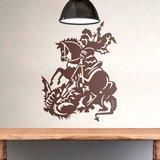 Wandtattoos: Heiliger Georg, Märtyrer-Ritter 2