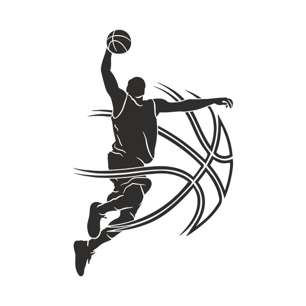 Wandtattoos: Basketballspieler