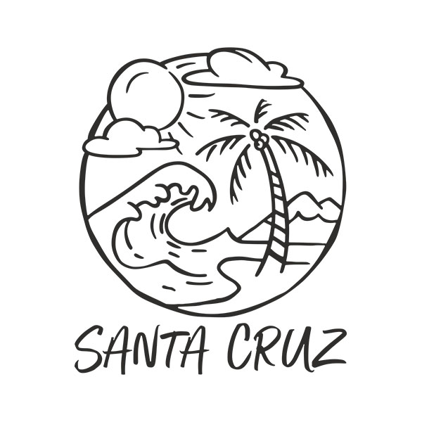 Wandtattoos: Santa Cruz Strand, Kalifornien