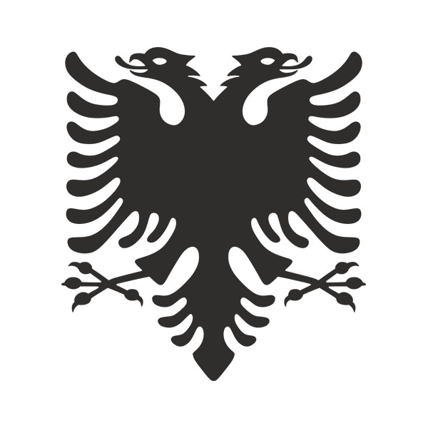 Wandtattoos: Wappen von Albanien