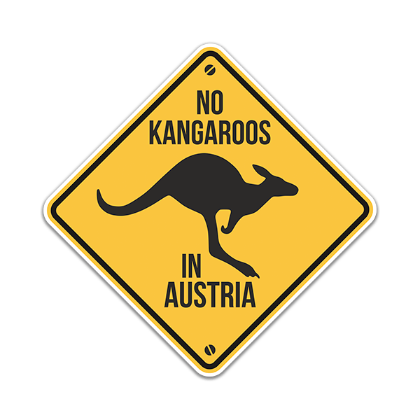 Wandtattoos: Es gibt keine Kängurus in Österreich