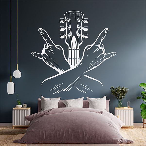 Wandtattoos: Rockgitarrist