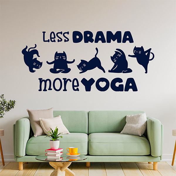 Wandtattoos: Less drama more yoga