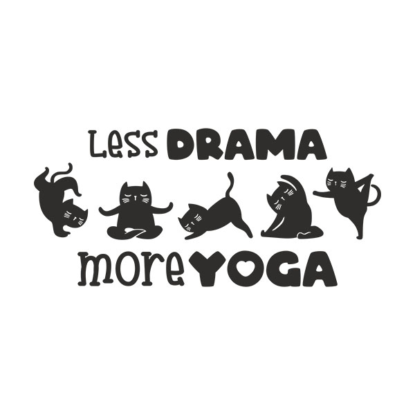 Wandtattoos: Less drama more yoga