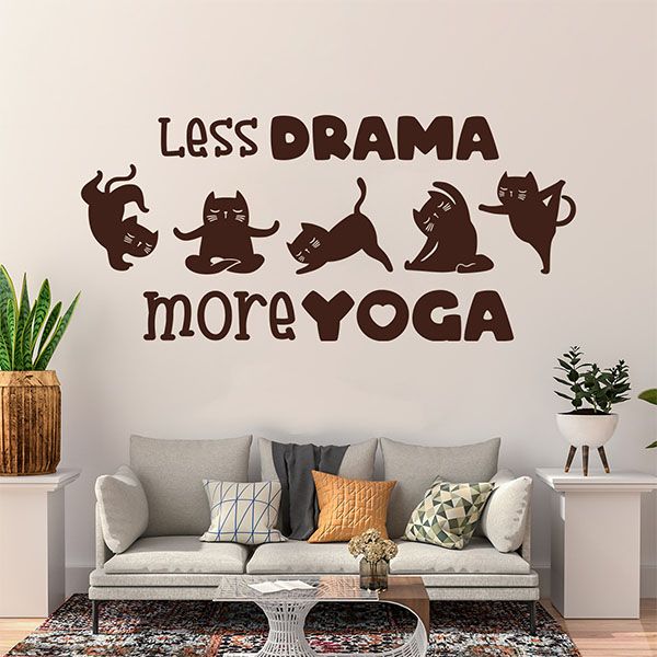 Wandtattoos: Less drama more yoga