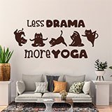 Wandtattoos: Less drama more yoga 2