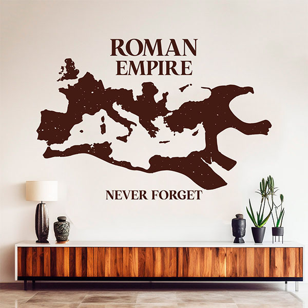 Wandtattoos: Karte des Römischen Reiches