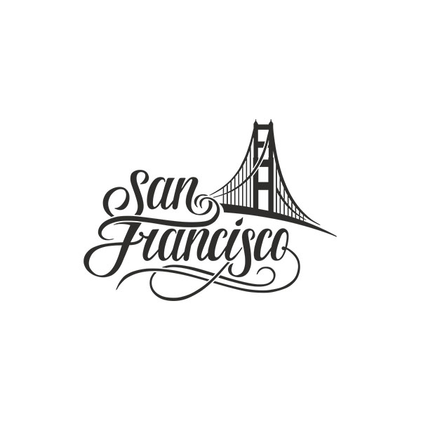 Wandtattoos: San francisco Golden Gate