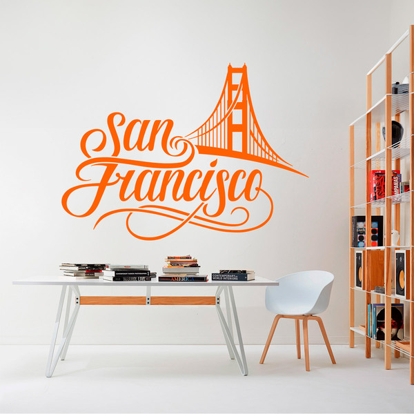 Wandtattoos: San francisco Golden Gate