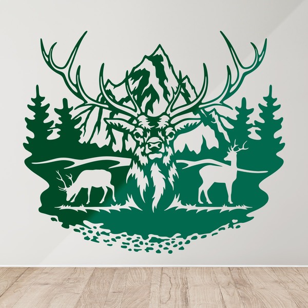 Wandtattoos: Hirsche vorwärts