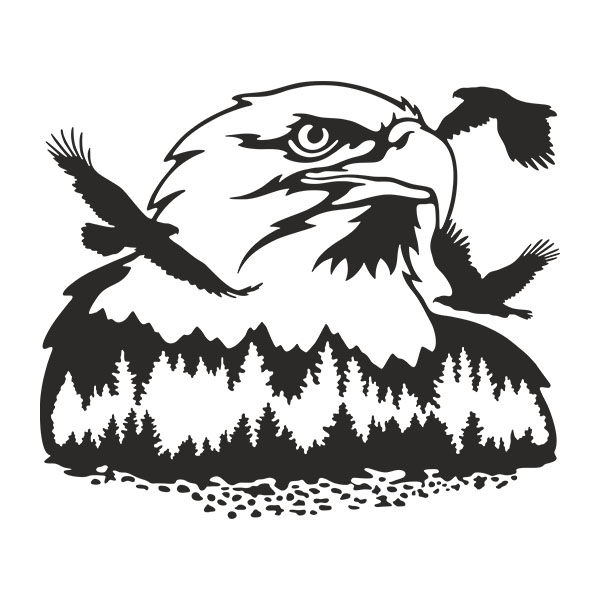 Wandtattoos: Der Berg adler