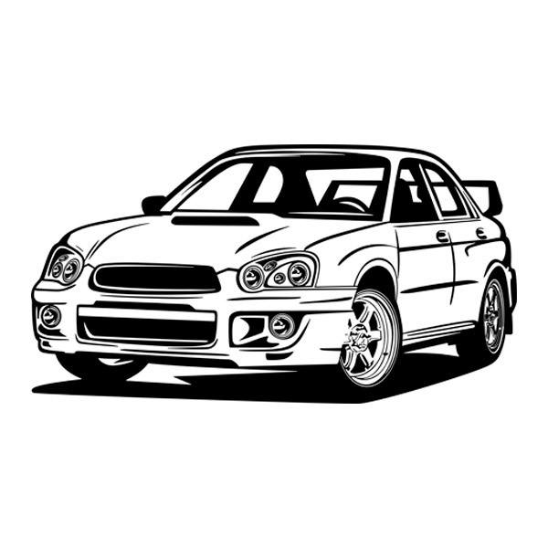 Wandtattoos: Subaru Impreza