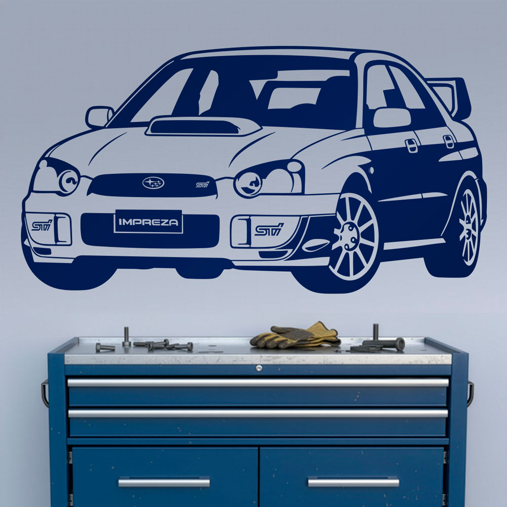 Wandtattoos: Subaru Impreza
