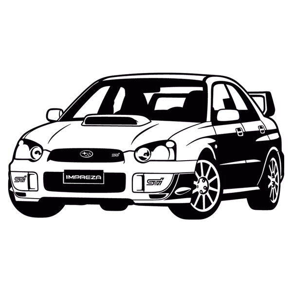 Wandtattoos: Subaru Impreza