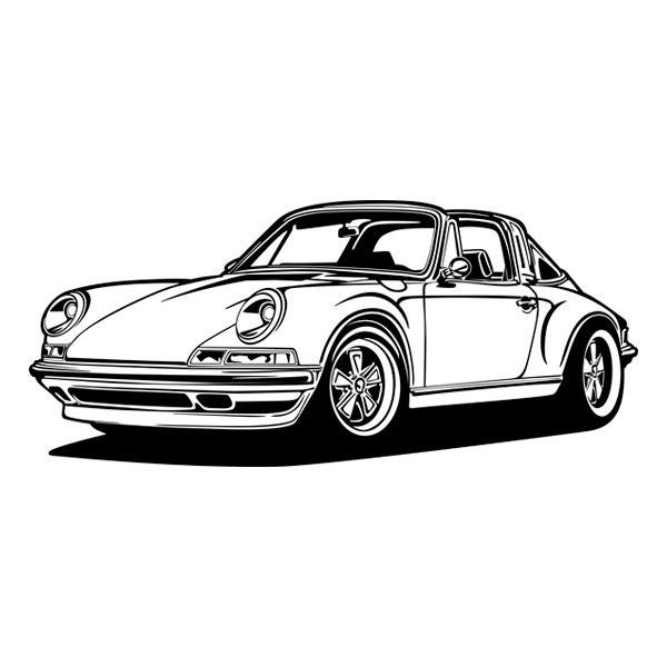 Wandtattoos: Porsche 911 Cabrio