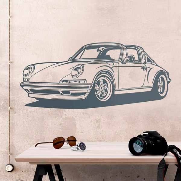 Wandtattoos: Porsche 911 Cabrio