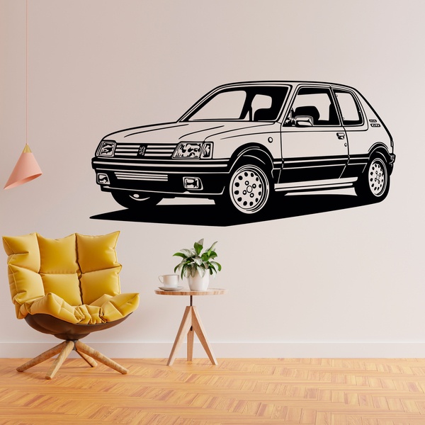 Wandtattoos: Peugeot 205 GTI