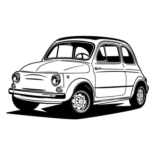 Wandtattoos: Fiat 500