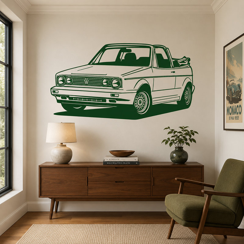 Wandtattoos: Volkswagen Golf Cabrio