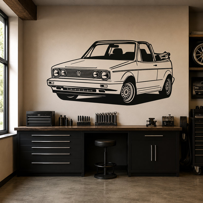 Wandtattoos: Volkswagen Golf Cabrio