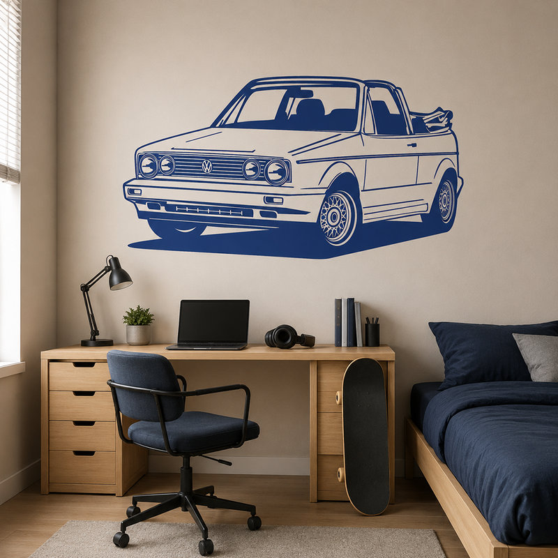 Wandtattoos: Volkswagen Golf Cabrio