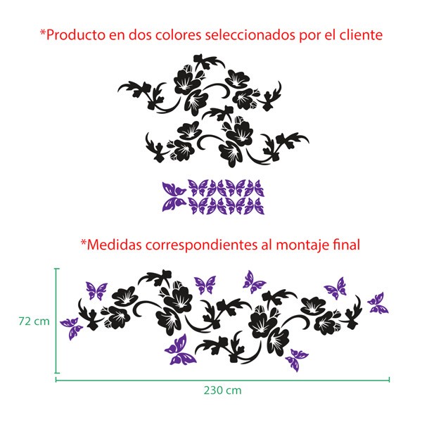 Wandtattoos: Blumen Hestia