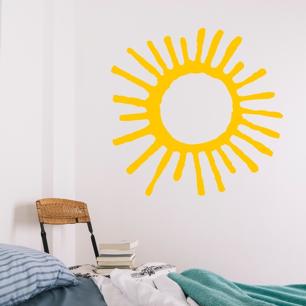 Wandtattoos: Keilförmige Sonne