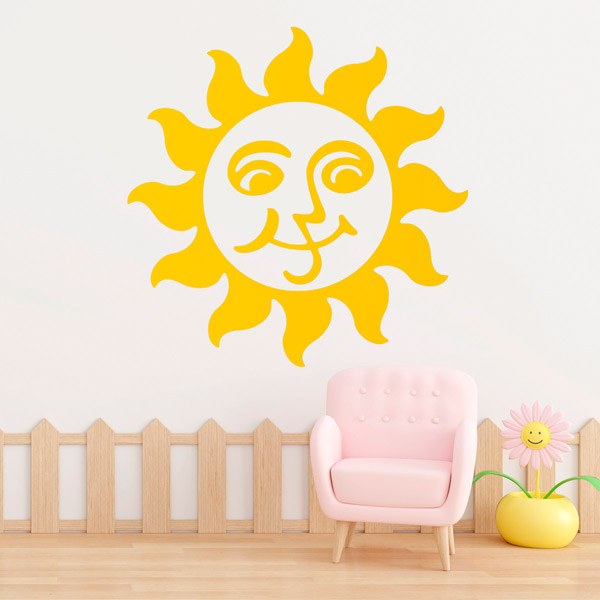 Wandtattoos: Fröhlicher Sonnenschein