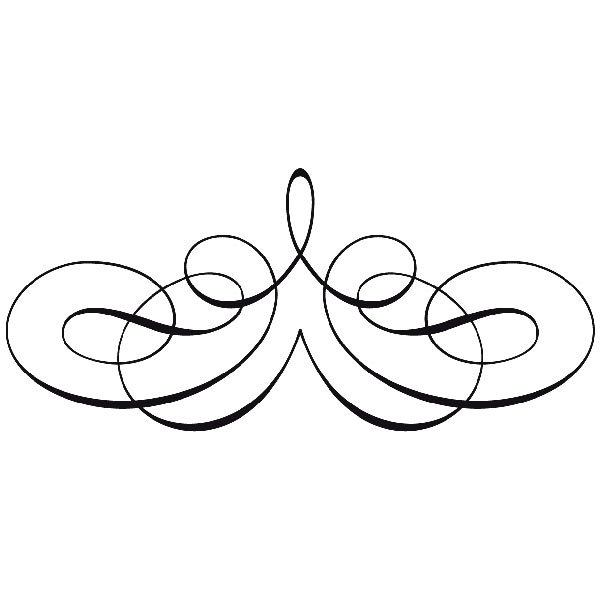 Wandtattoos: symmetrischer filigraner Victorian