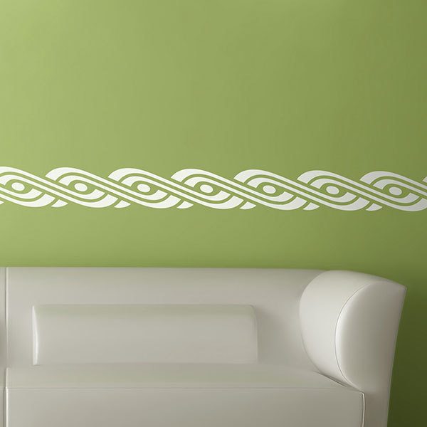 Wandtattoos: Bordüre Oval spiral