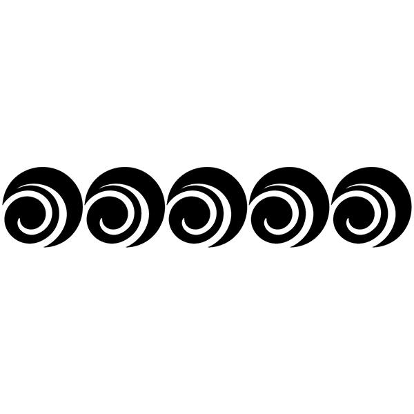 Wandtattoos: Dekoration mit Bordüren Kreis