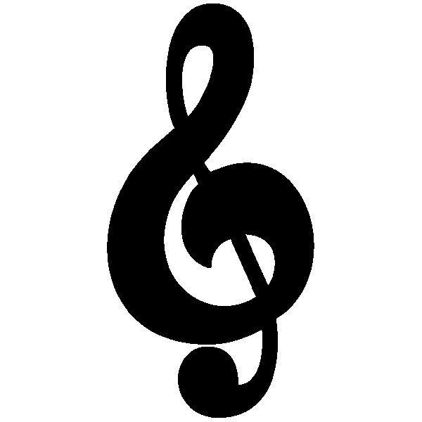 Wandtattoos: Violinschlüssel grob