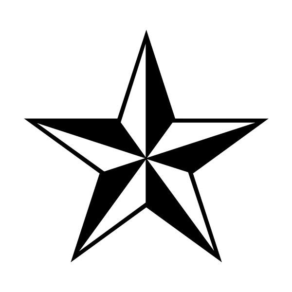 Wandtattoos: Einzigartiger nautischer Stern