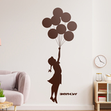 Wandtattoos: Banksy, Mädchen mit Luftballons 2