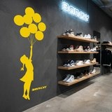 Wandtattoos: Banksy, M&auml;dchen mit Luftballons 10